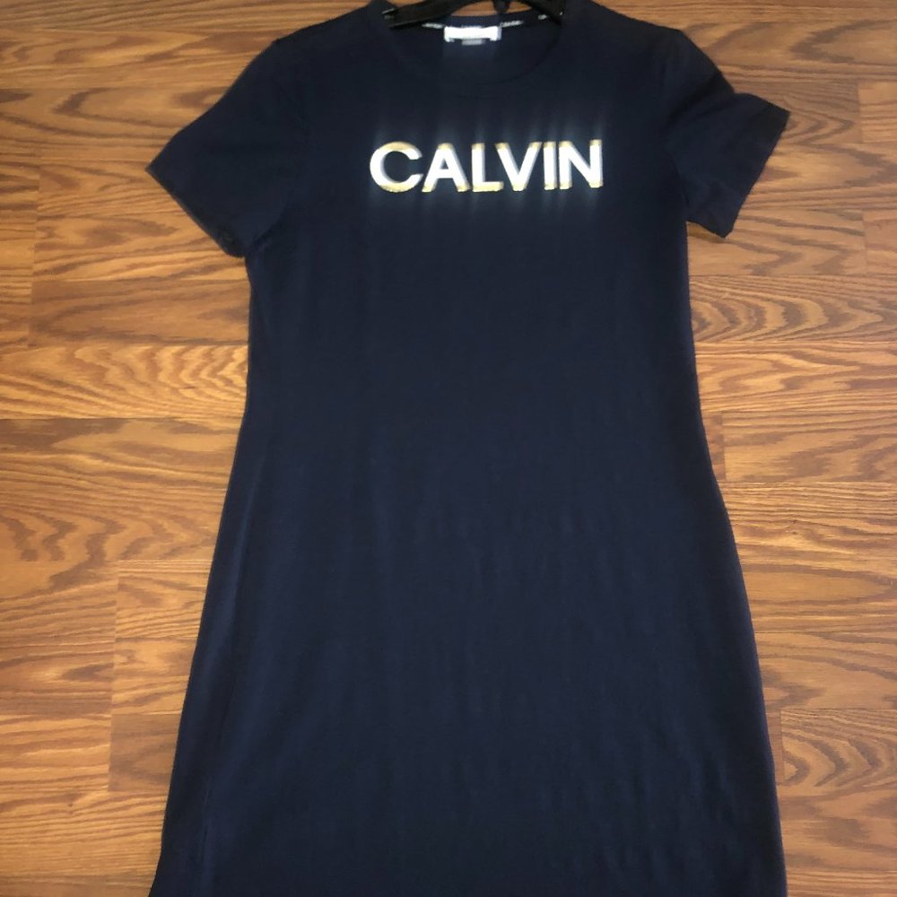 Calvin Klein Women's Logo T-Shirt Dress